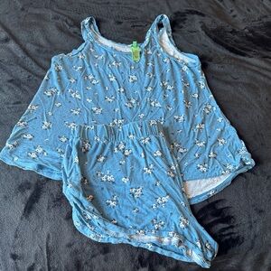 Honeydew Intimates Blue Floral Tank & Shorts Pajama Set